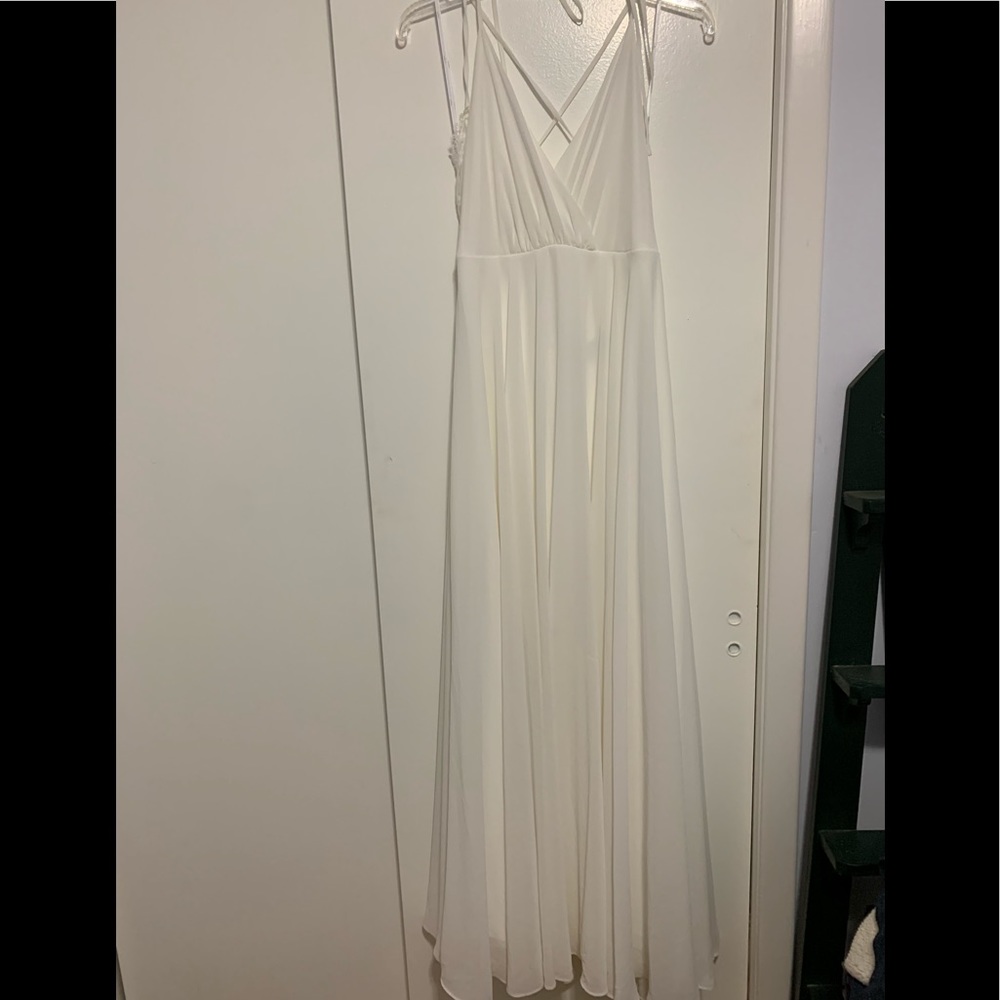 Lulus white maxi dress